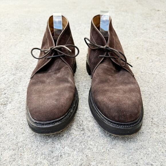 Officine Creative Suede Lace Up Hopkins Crepe Boots Dark Brown Size 44 / US 11 - Picture 4 of 10